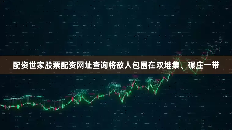 配资世家股票配资网址查询将敌人包围在双堆集、碾庄一带
